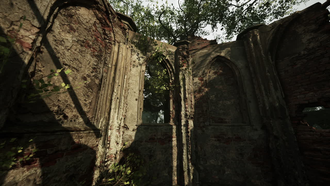 ruinas de una antigua iglesia.