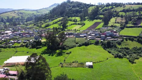 aerial el murco, tambillo parish, mejía, pichincha province, ecuador