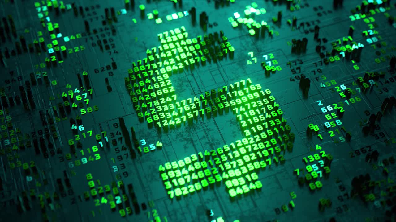 Digital Data Stream on Circuit Board