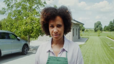 woman in garden
