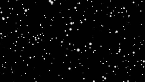 snow falling down slowly 4k animation on green screen. realistic snow falling isolated on black background. winter weather