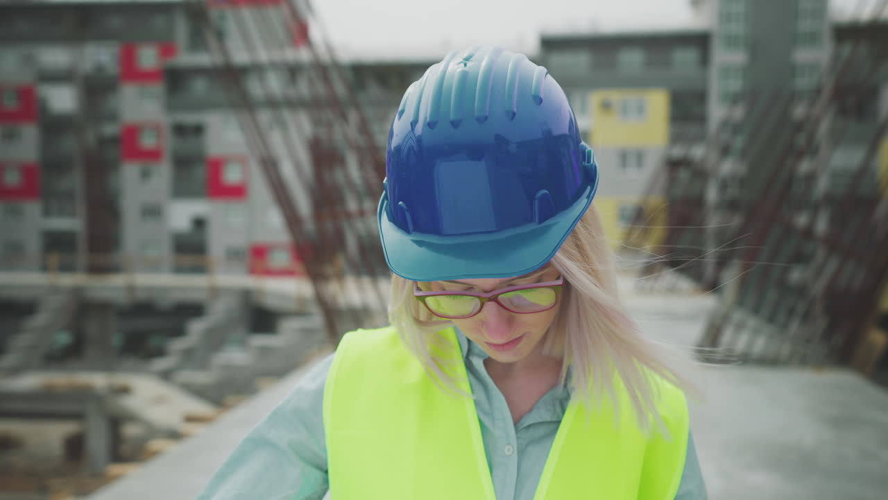 trabajador de la construcción en el sitio
