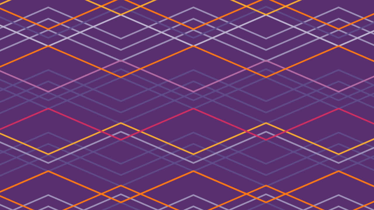 animación de un patrón geométrico sobre un fondo púrpura