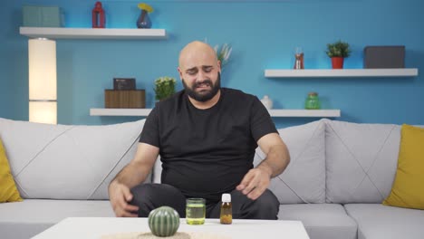 el hombre con el efecto placebo.