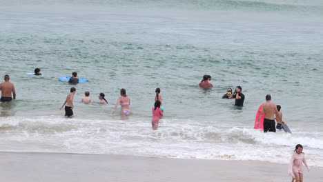 people enjoying a sunny day at the beach