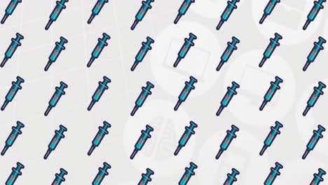 Animation-of-vaccine-icons-over-medical-icons