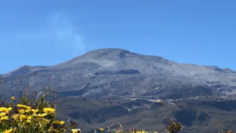 Zeitraffer-Des-Aktiven-Vulkans-Nevado-Del-Ruiz-Im-Departement-Tolima-In-Den-Anden-In-Kolumbien