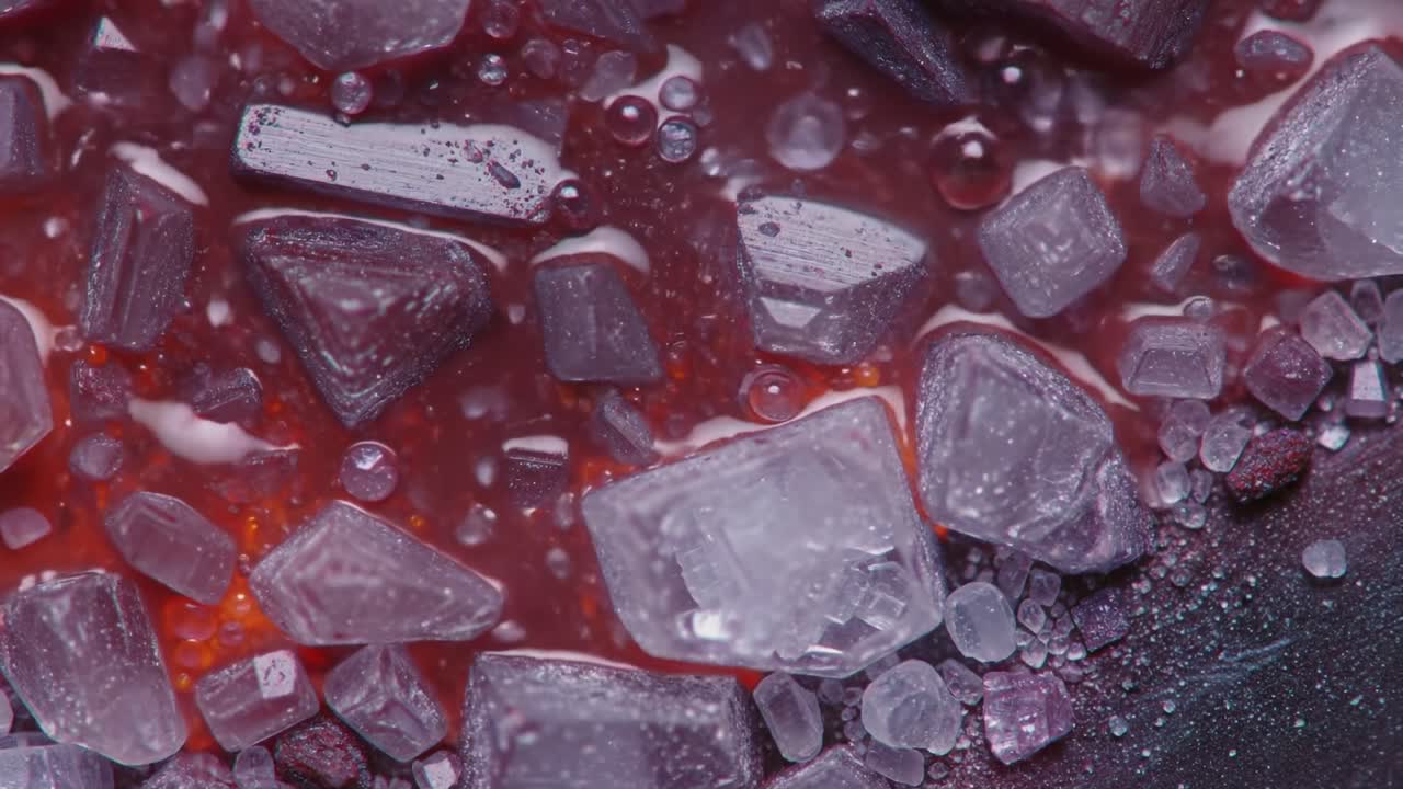 Stunning Close-Up of Blue Crystals Revealing Intricate Details in Natural Formations
