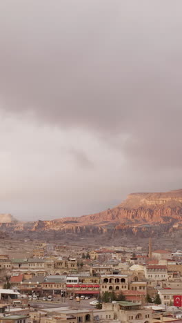 cappadocia cityscape at sunrise/sunset