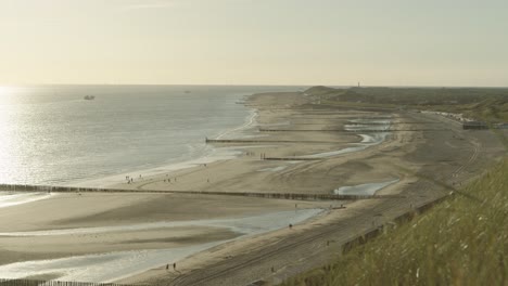 seascape of zoutelande beach