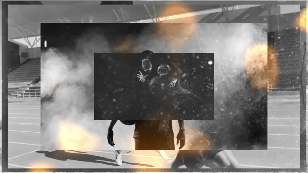 Montage dynamique d’athlètes s’entraînant et participant à divers sports