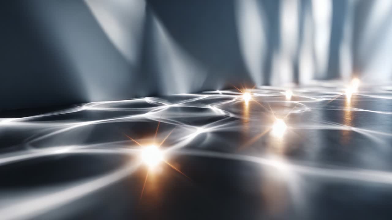 A Captivating Display of Light Reflections on a Smooth Surface, Showcasing the Dance of Luminescence and Shadows as They Interact to Create an Enchanting Visual Experience