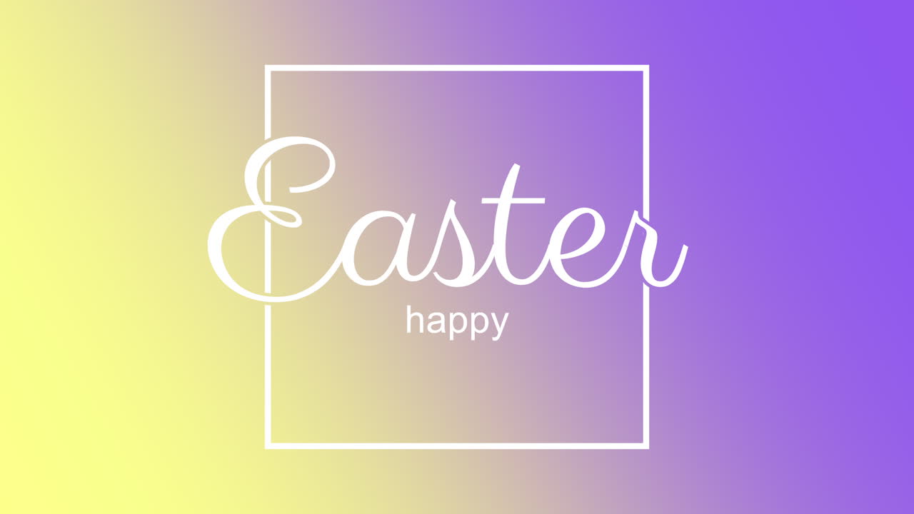 현대적 인 다채로운 경사 에  프레임 에서 행복 한 부활절