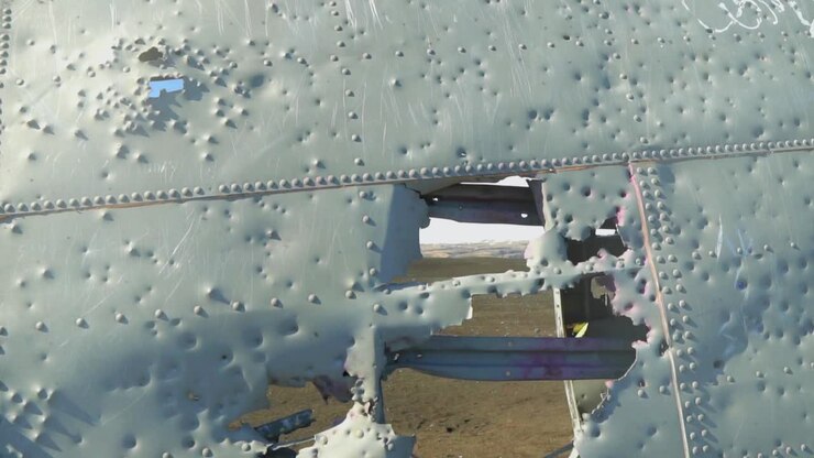 Detail of Old Plane Wreckage