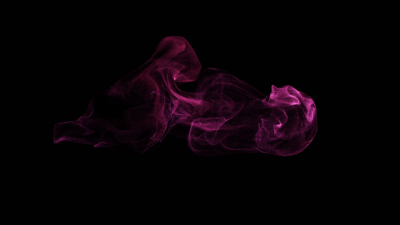 Abstract Pink Smoke Particle Effect