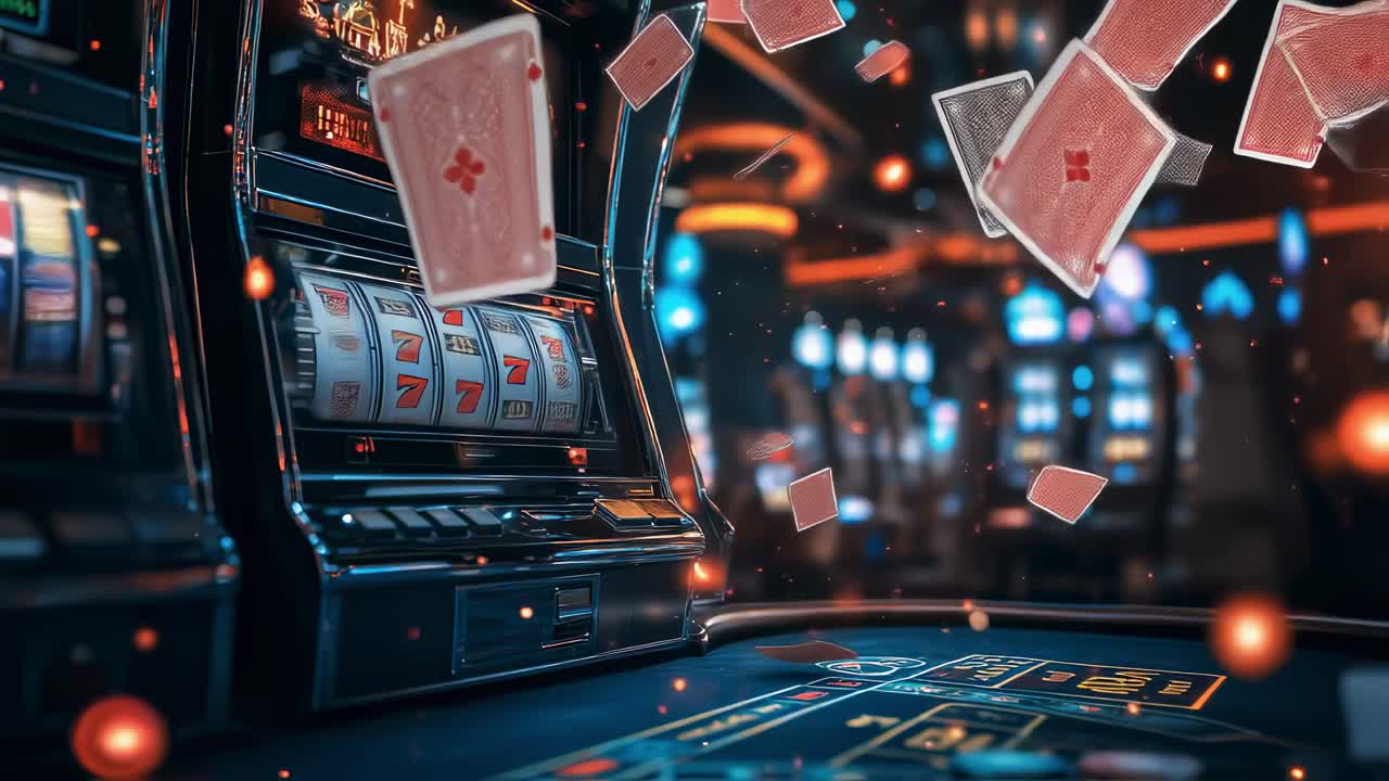 Casino spillemaskine med flyvende kort