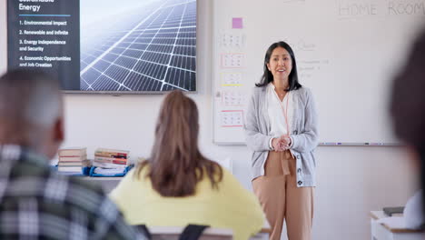 classroom presentation, teacher