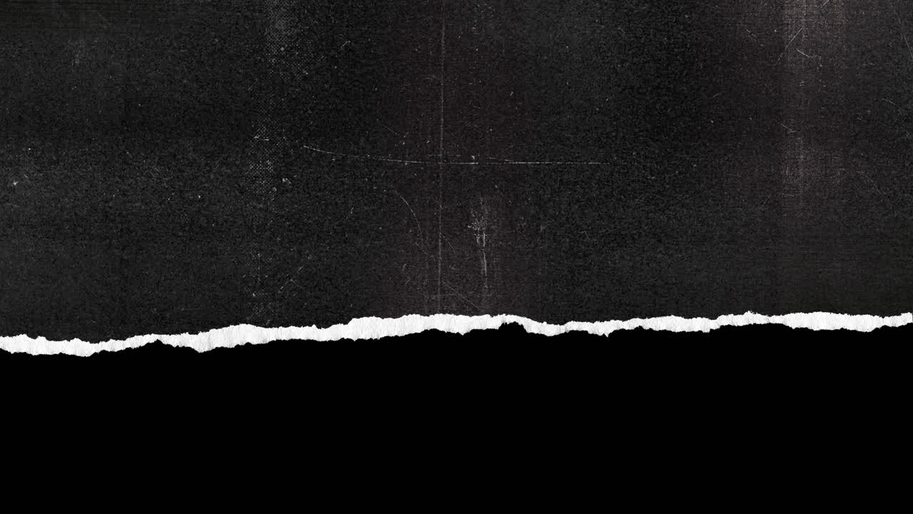 Distressed Black Paper Reveal with Torn Edge