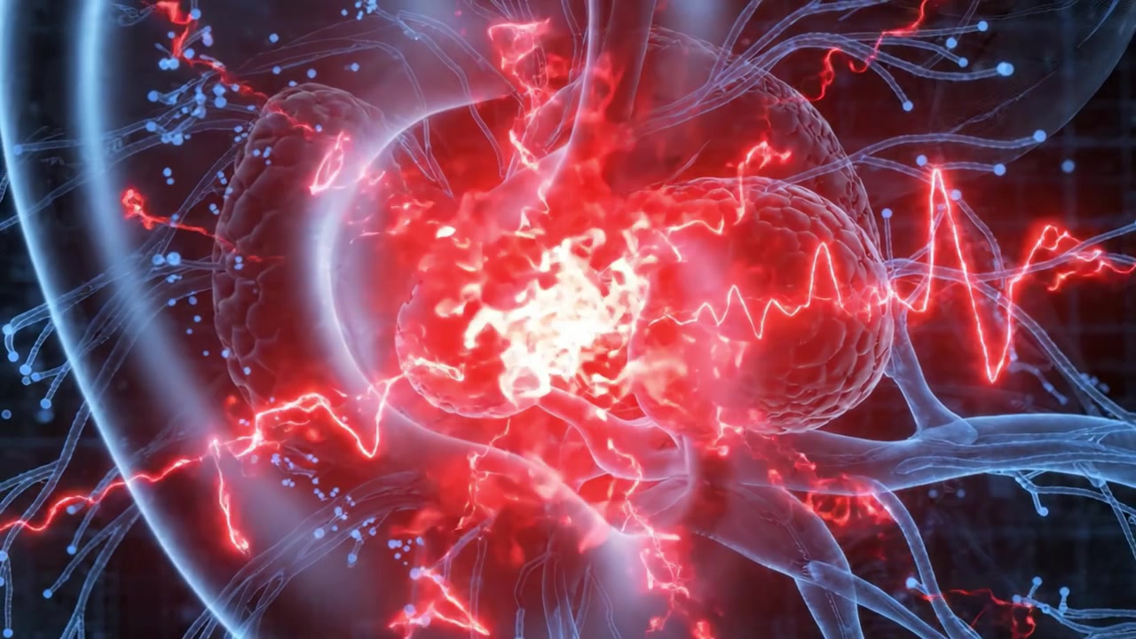 A Stunning Visual Representation of the Complex Interactions Between the Neural and Circulatory Systems Highlighting the Brain, Nerves, and Blood Vessels in Vibrant Detail