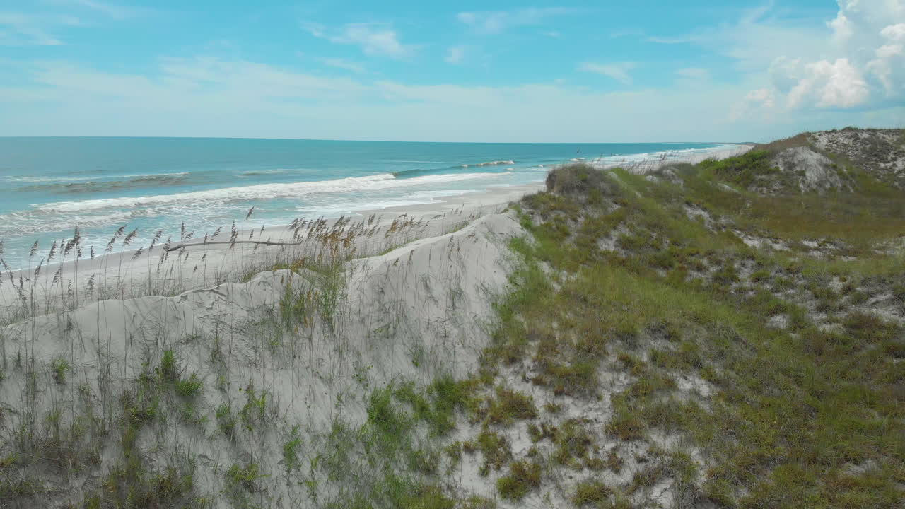 Coastal Sand Dunes and Ocean View