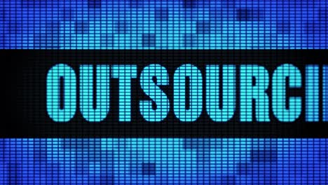 outsourcing display on led screen