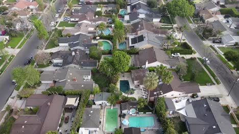 residential luxury houses at van nuys in california