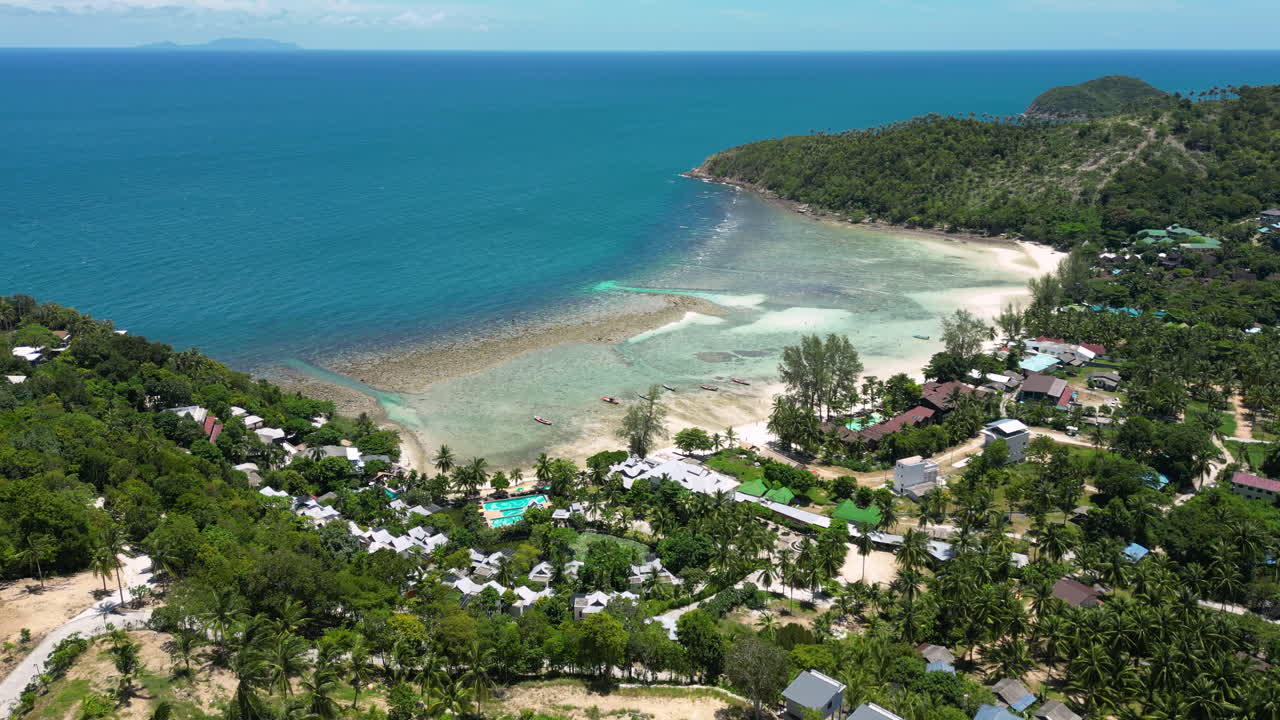 라드 해변 리조트 마을 (koh phangan, surat thani, 태국)