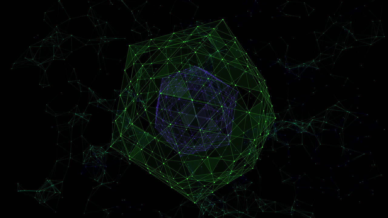 esfera hecha de conexiones contra un fondo negro