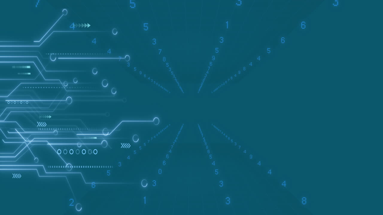 Animation of data processing over network of connections