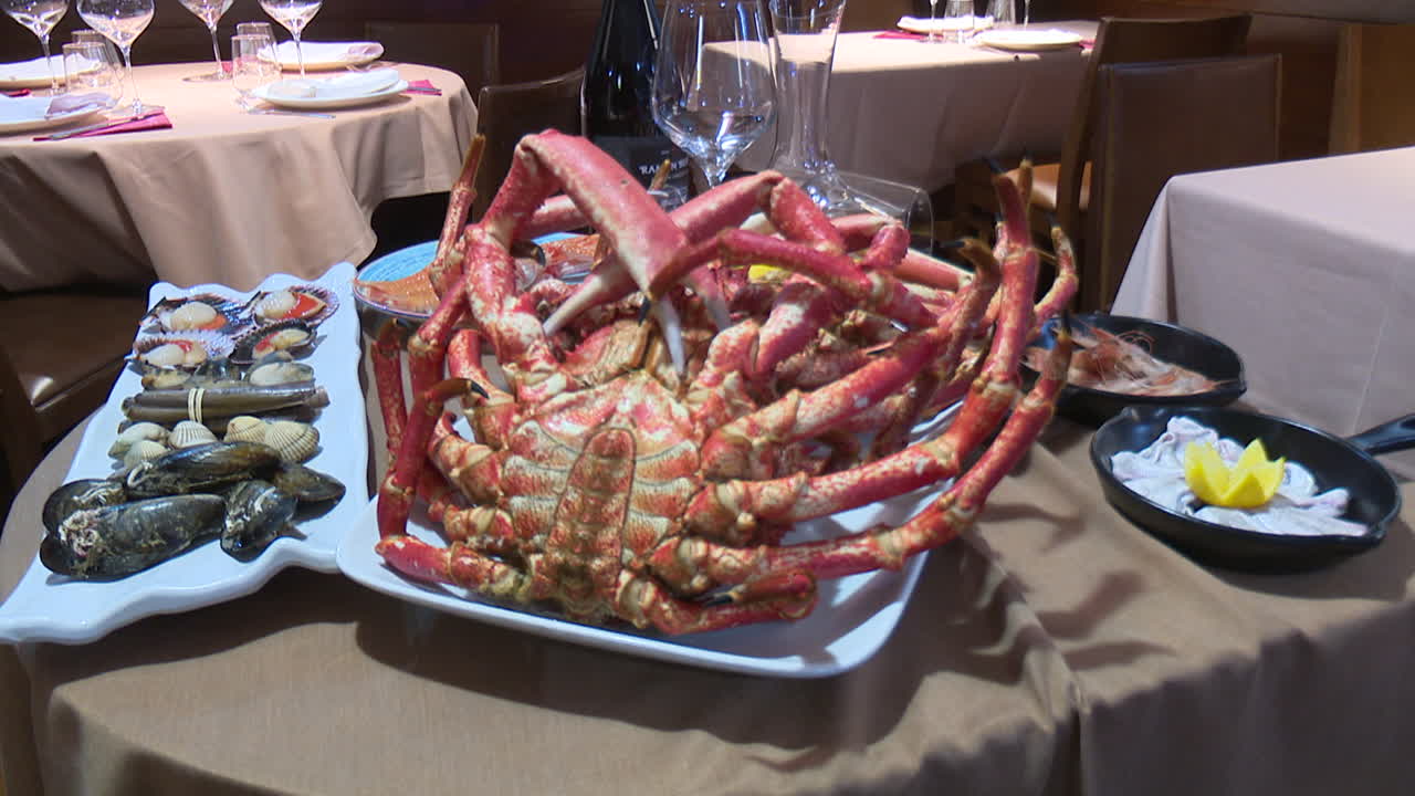 Seafood Platter at a Restaurant