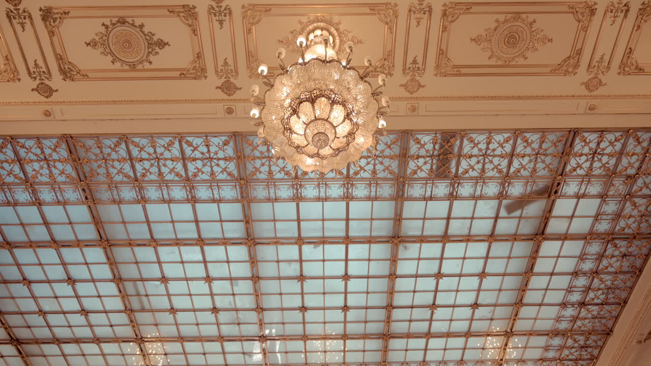 The inside of the Palace of Parliament in Bucharest, Romania