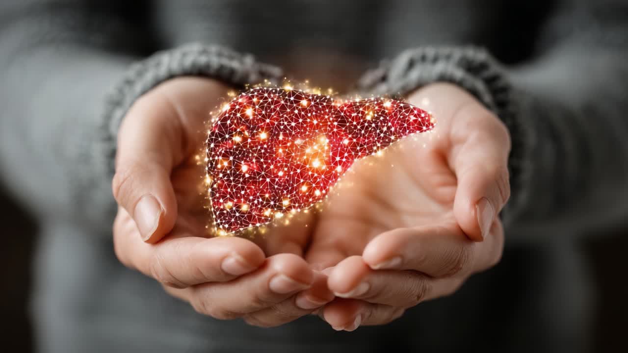 Embracing Health: A Visual Representation of Liver Care and Its Importance in Human Well-being and Nutrition, Captured in Two Transformative Frames