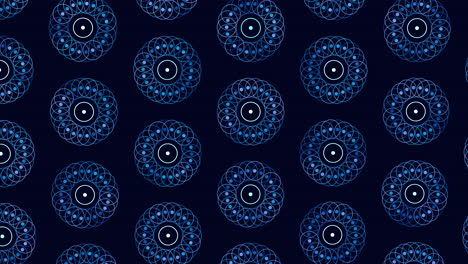 Mesmerizing-blue-and-black-circles-creating-a-mysterious-pattern