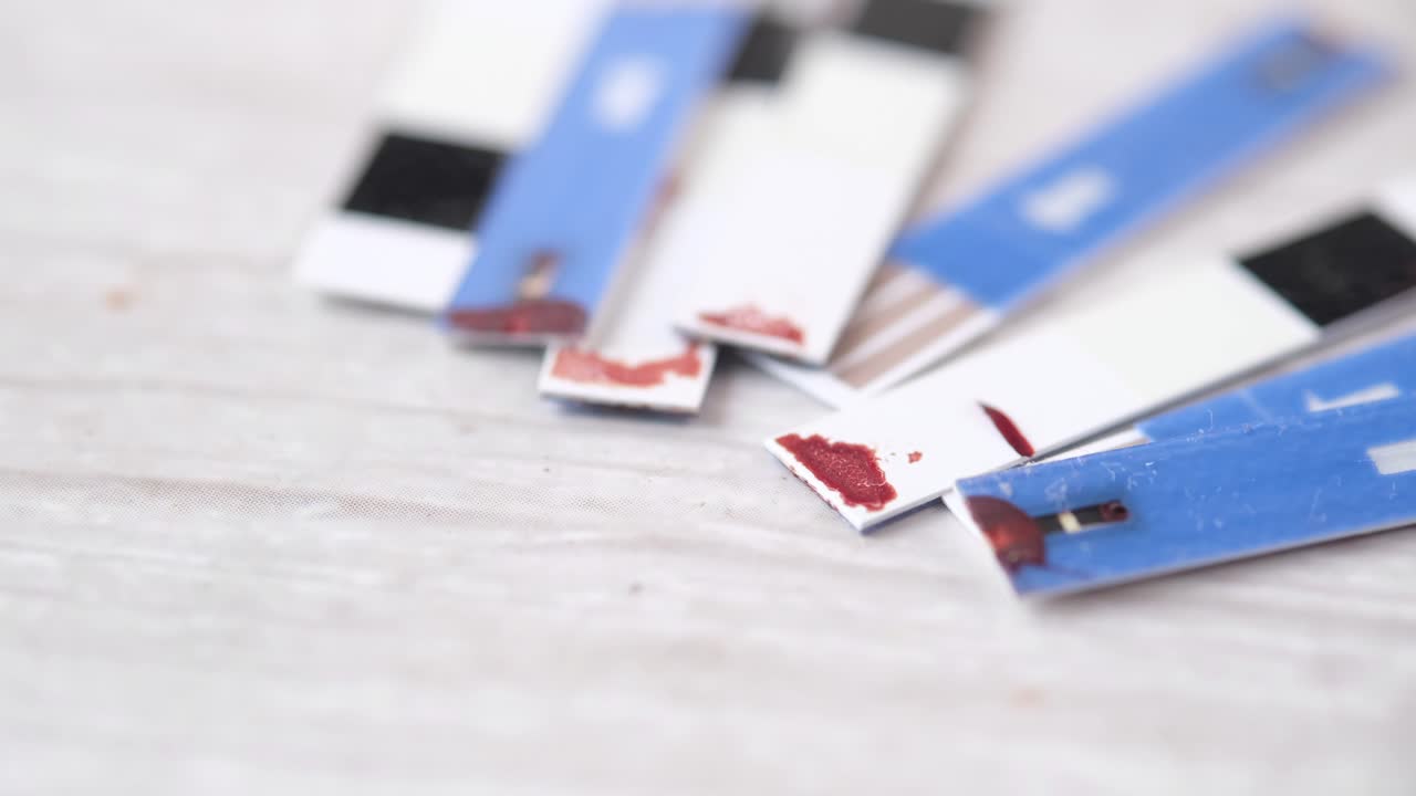 tiras para el análisis de la glucosa en sangre