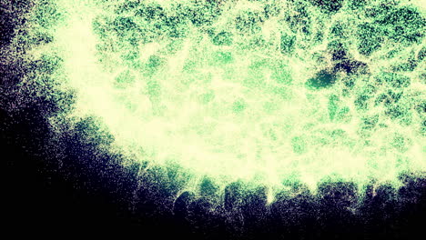 fondo de partículas verdes abstractas