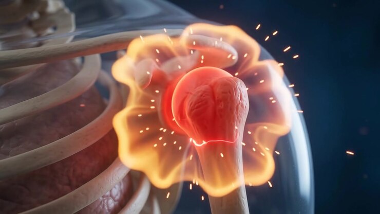 3D Medical Animation of Shoulder Joint Pain and Inflammation