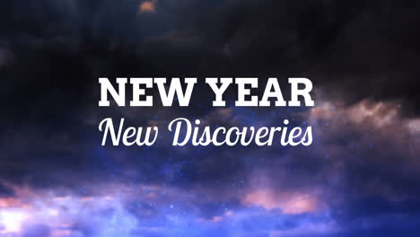 feliz año nuevo animación con fuegos artificiales