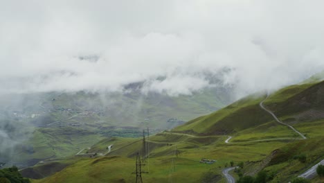 misty mountain pass