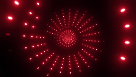 red spiral light tunnel