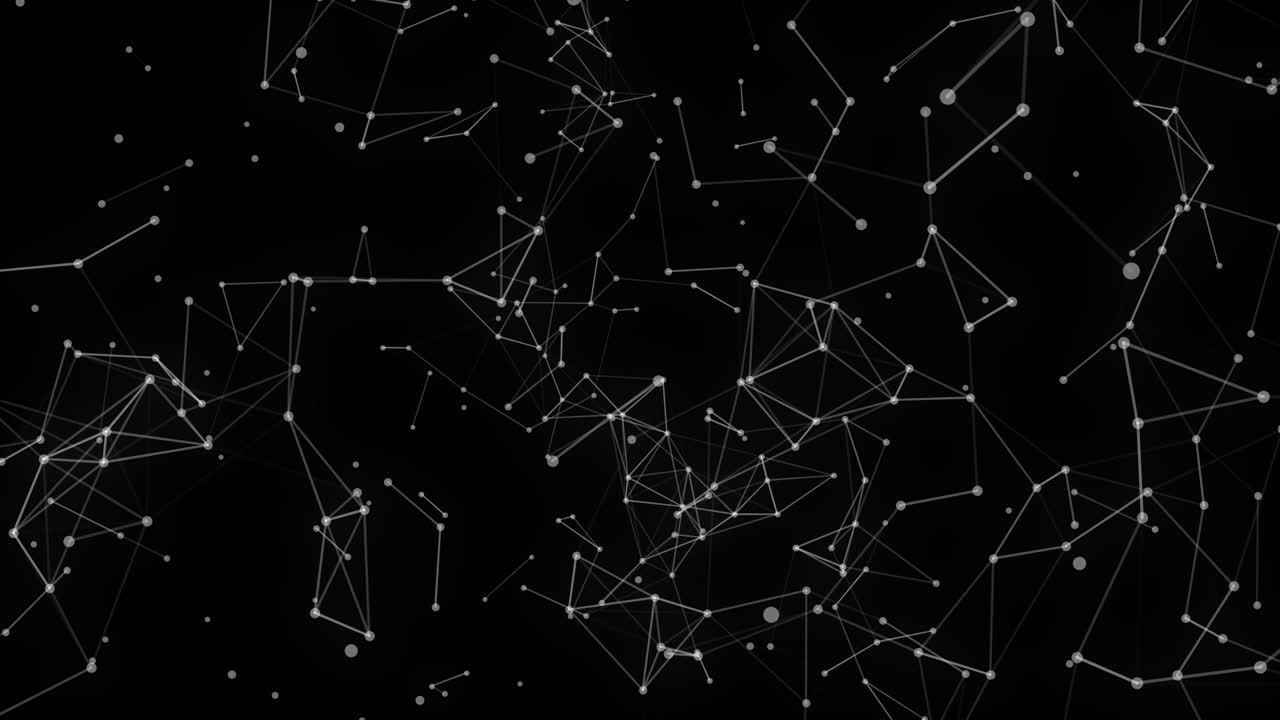 Plexus, Abstract 3D Technologys, Moving Dots And Lines With Alpha Channle, Transparent