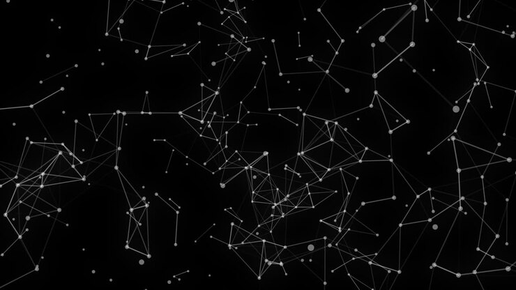 Plexus, Abstract 3D Technologys, Moving Dots And Lines With Alpha Channle, Transparent