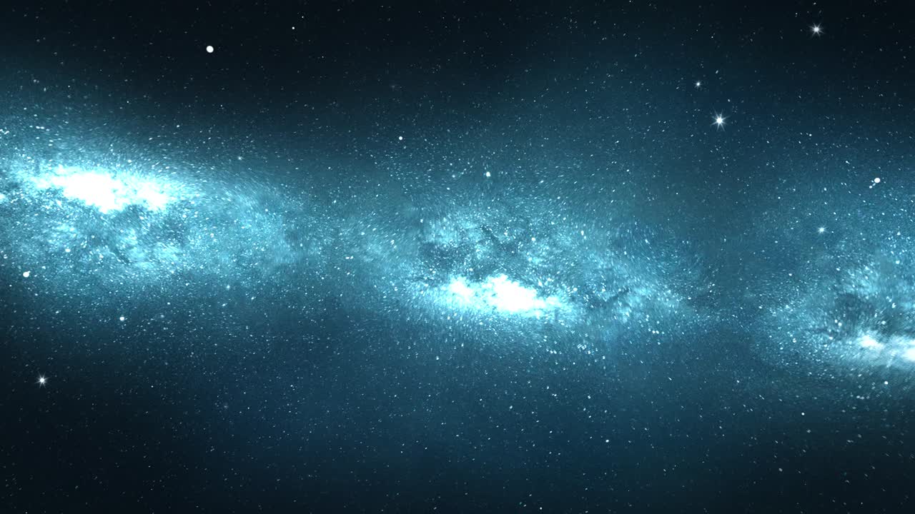 Scifi flying in space galaxy stars and gas cloud universe nebulas 4k loop animation scientific star