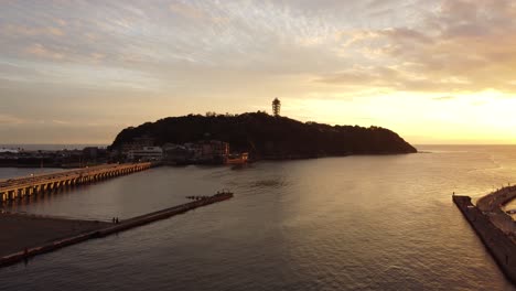 vista aérea del horizonte en kamakura