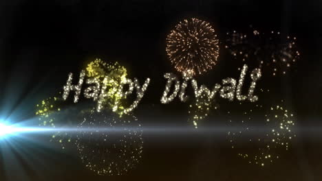 Text-Happy-Diwali-Animiert-Mit-Feuerwerk-Auf-Dunklem-Hintergrund