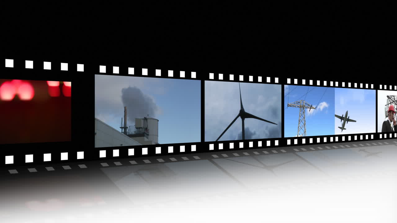 montaje de imágenes de energía verde