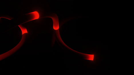 red glowing lines on a dark background