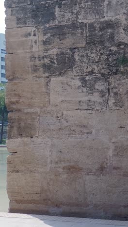 old stone wall and bridge