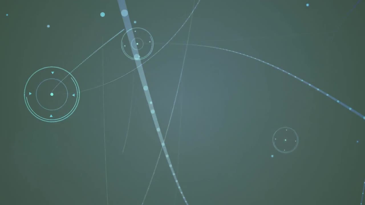 블랙 배경에 연결 네트워크와 데이터 처리의 애니메이션