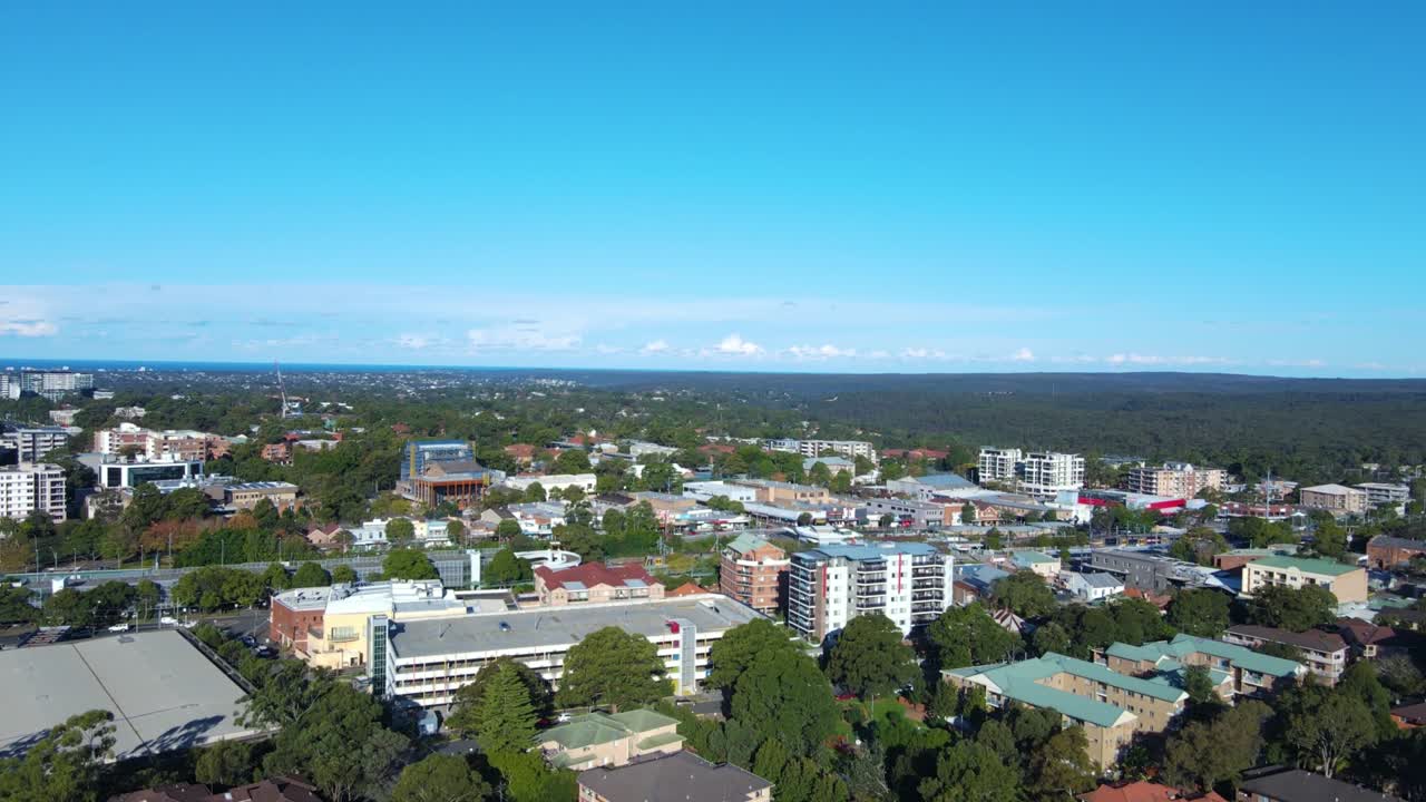 사우스랜드 시어 (sutherland shire) 의 서더랜드 교외의 드론 뷰, 시드니, nsw