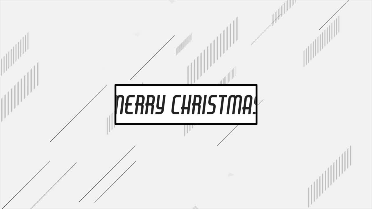 feliz navidad con memphis formas geométricas abstractas